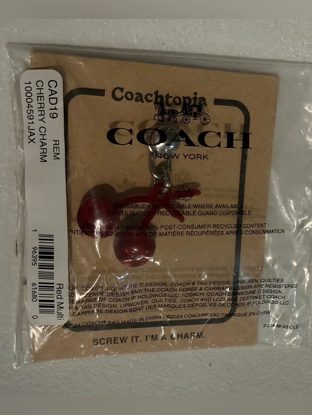 Coach playful cherry